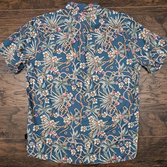 Patagonia Men's Large Blue Topical Hawaiian Short Sleeve Shirt 52691SP22‎ - Picture 3 of 7